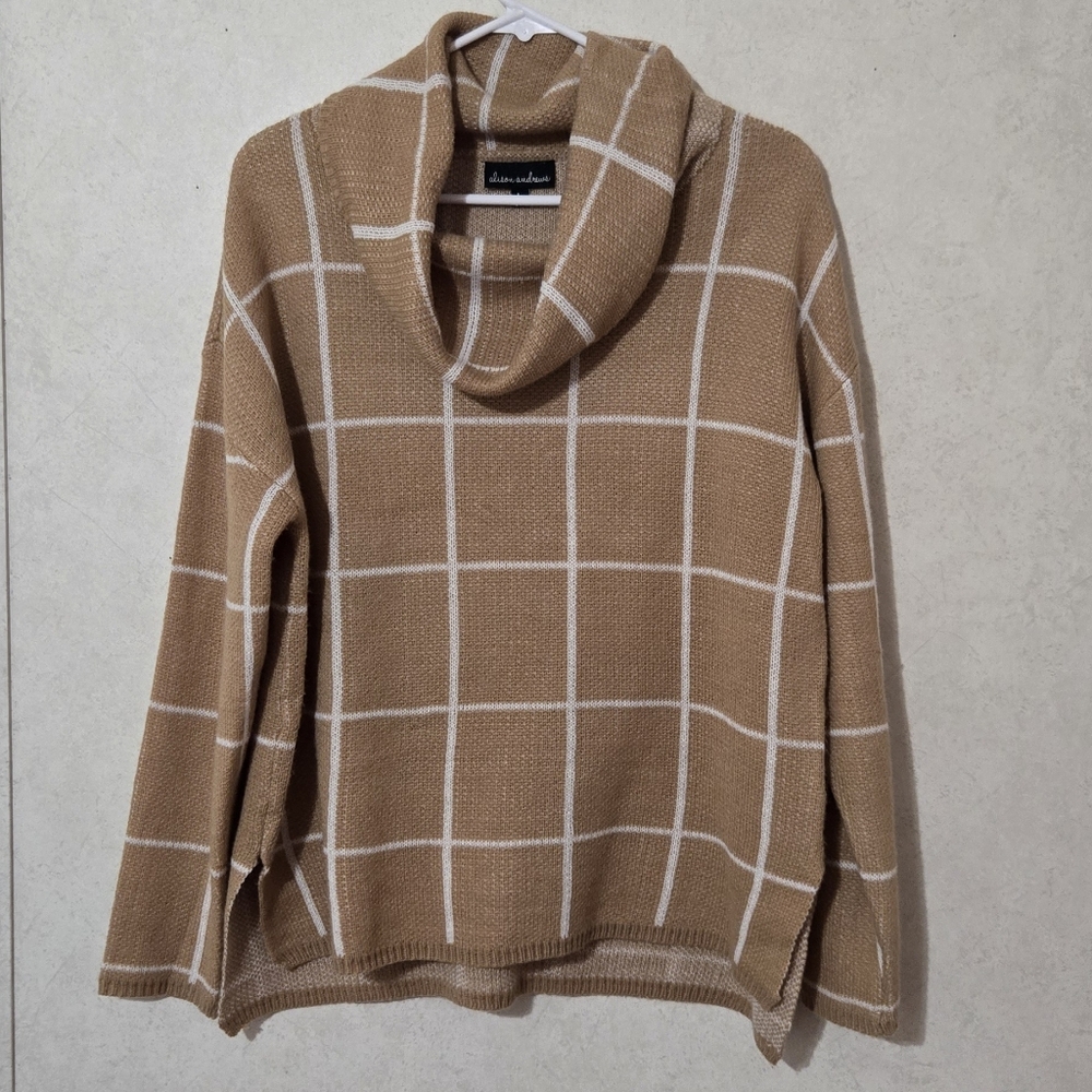 SZ L COWL NECK SWEATER